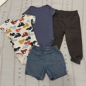 Baby Clothing Set with Bodysuits and Pants